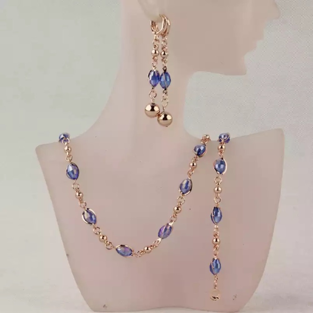 Fashion Crystal African Beads Jewelry Sets